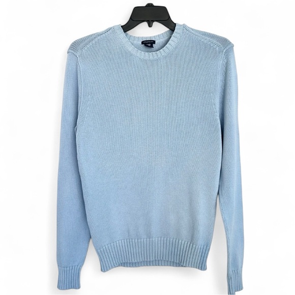 GAP Men’s Baby Blue 100% Cotton Classic Athletic Fit Crewneck Sweater-Size M - Picture 1 of 8